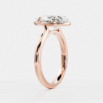 Marquise Cut Cluster Styled Lab Grown Diamond Engagement Ring