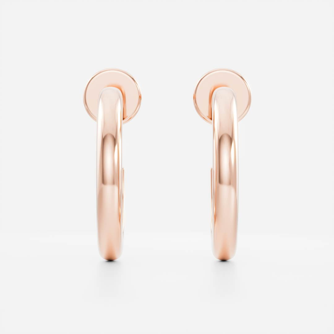 Classic Hoop Earrings in Gold