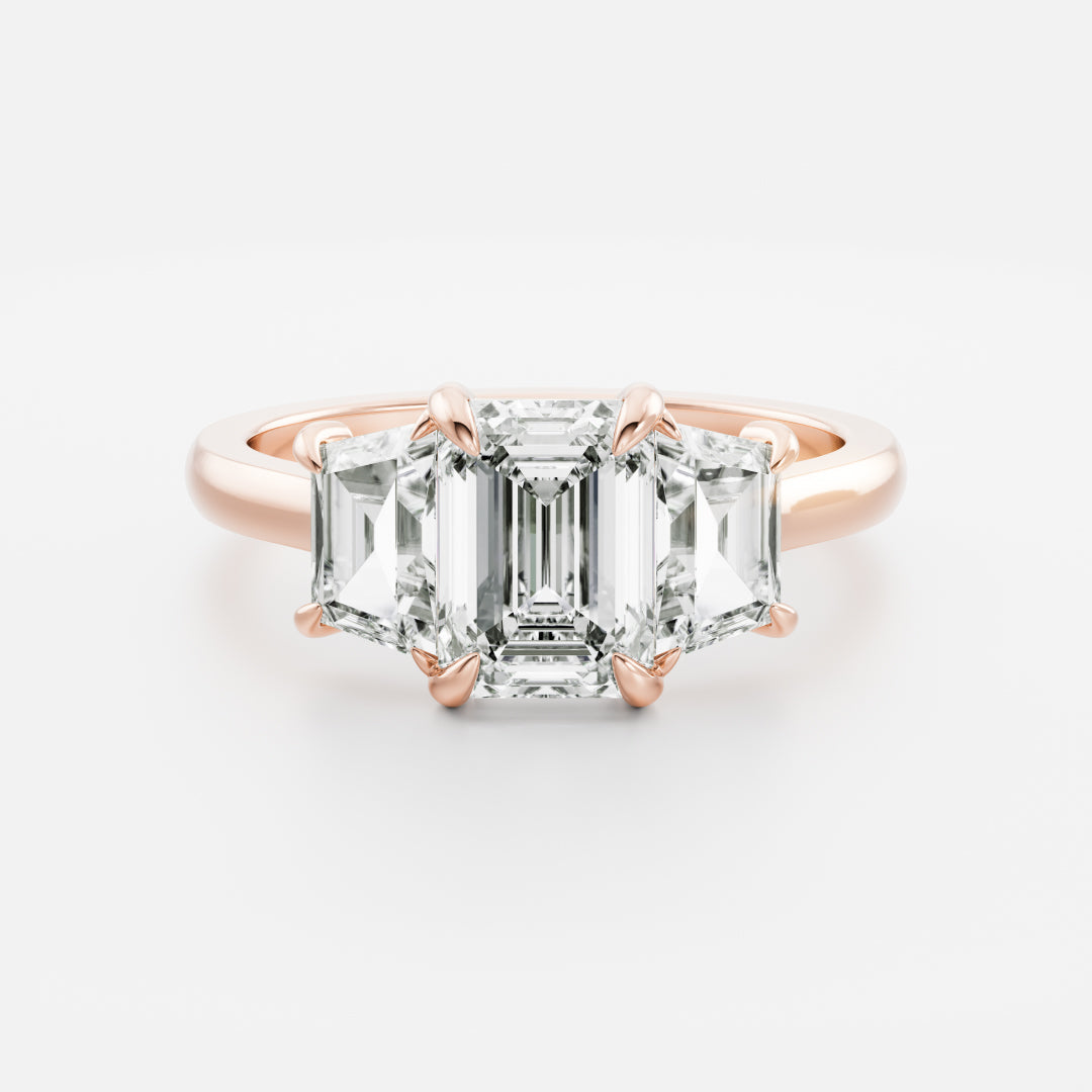 Marquise Cut Cluster Styled Lab Grown Diamond Engagement Ring