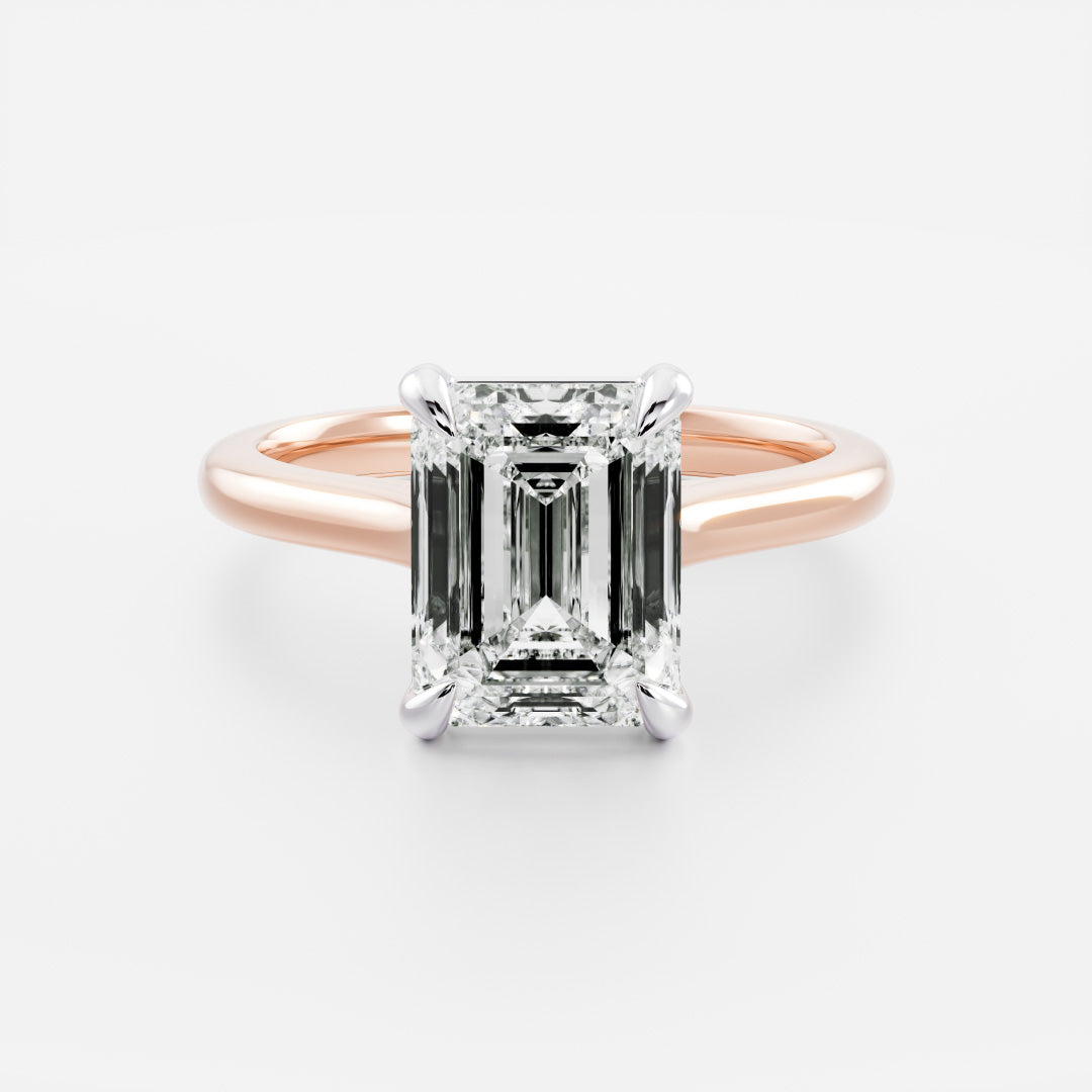 Marquise Cut Cluster Styled Lab Grown Diamond Engagement Ring