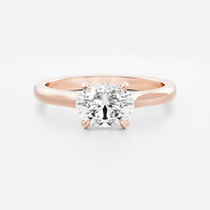 Marquise Cut Cluster Styled Lab Grown Diamond Engagement Ring