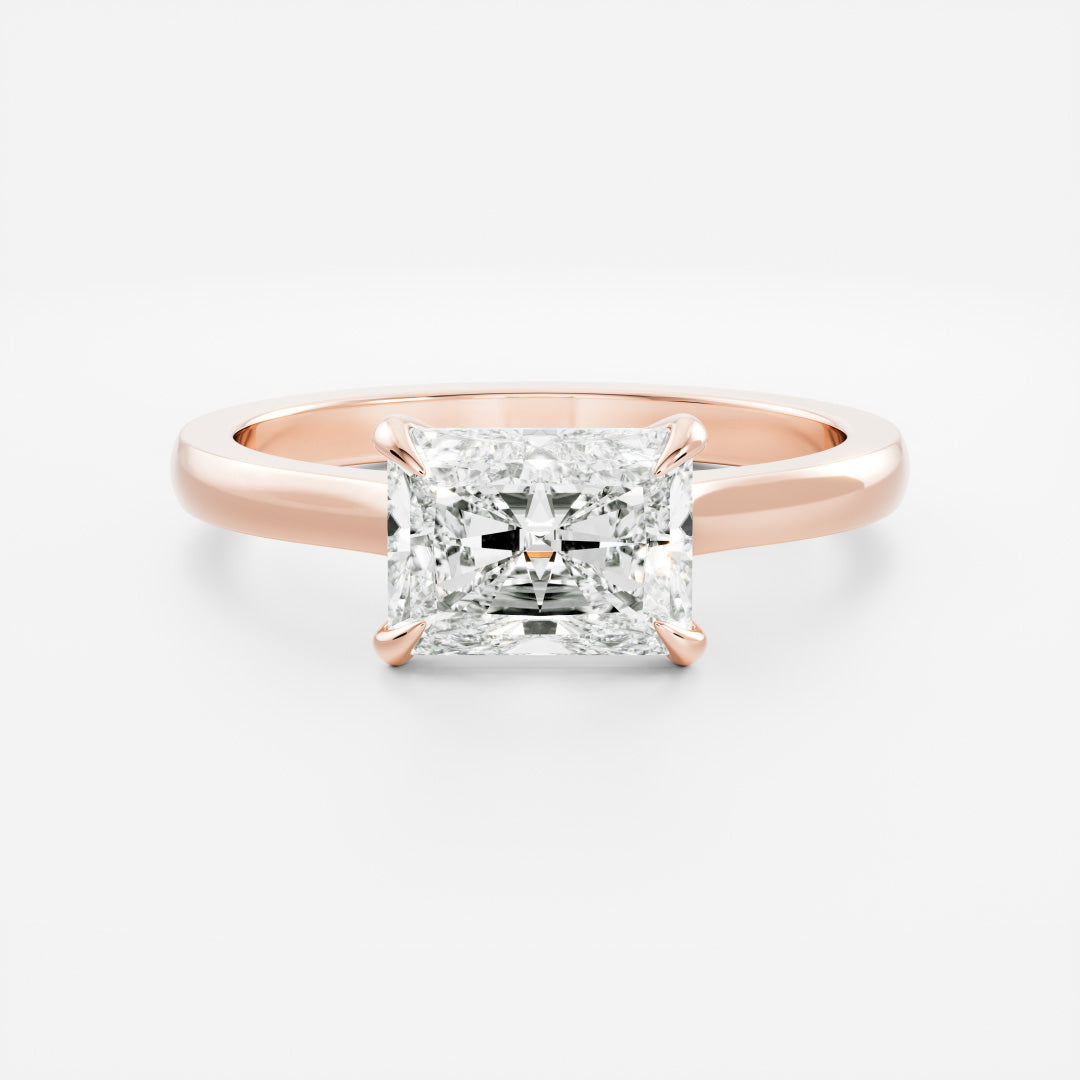 Marquise Cut Cluster Styled Lab Grown Diamond Engagement Ring