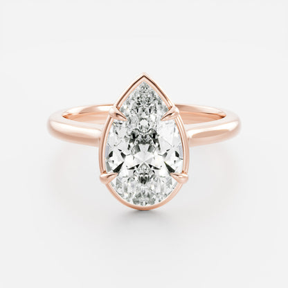 Marquise Cut Cluster Styled Lab Grown Diamond Engagement Ring