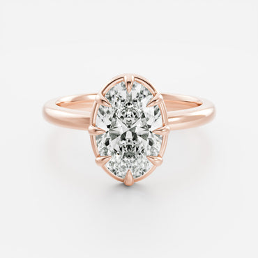 Marquise Cut Cluster Styled Lab Grown Diamond Engagement Ring