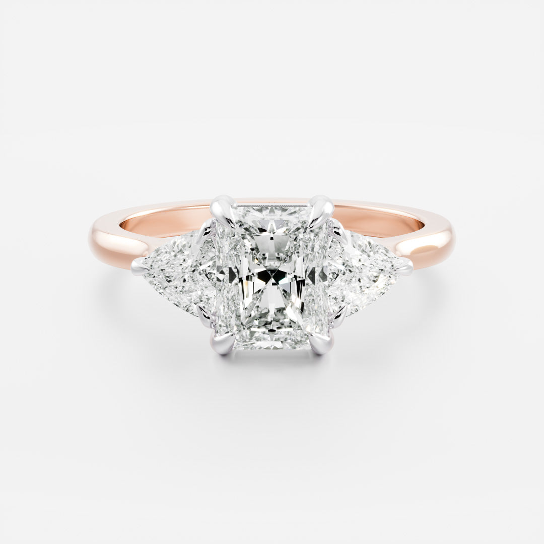 Marquise Cut Cluster Styled Lab Grown Diamond Engagement Ring