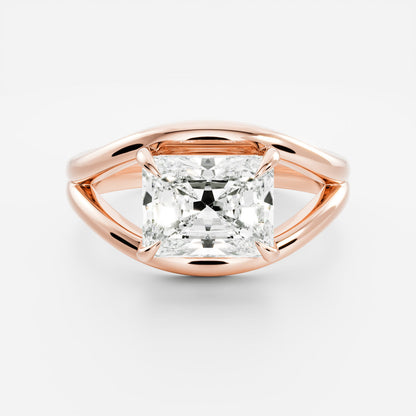 Marquise Cut Cluster Styled Lab Grown Diamond Engagement Ring