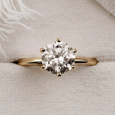 Marquise Shaped Three Stone Lab Grown Diamond Engagement Ring