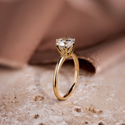 Marquise Shaped Three Stone Lab Grown Diamond Engagement Ring