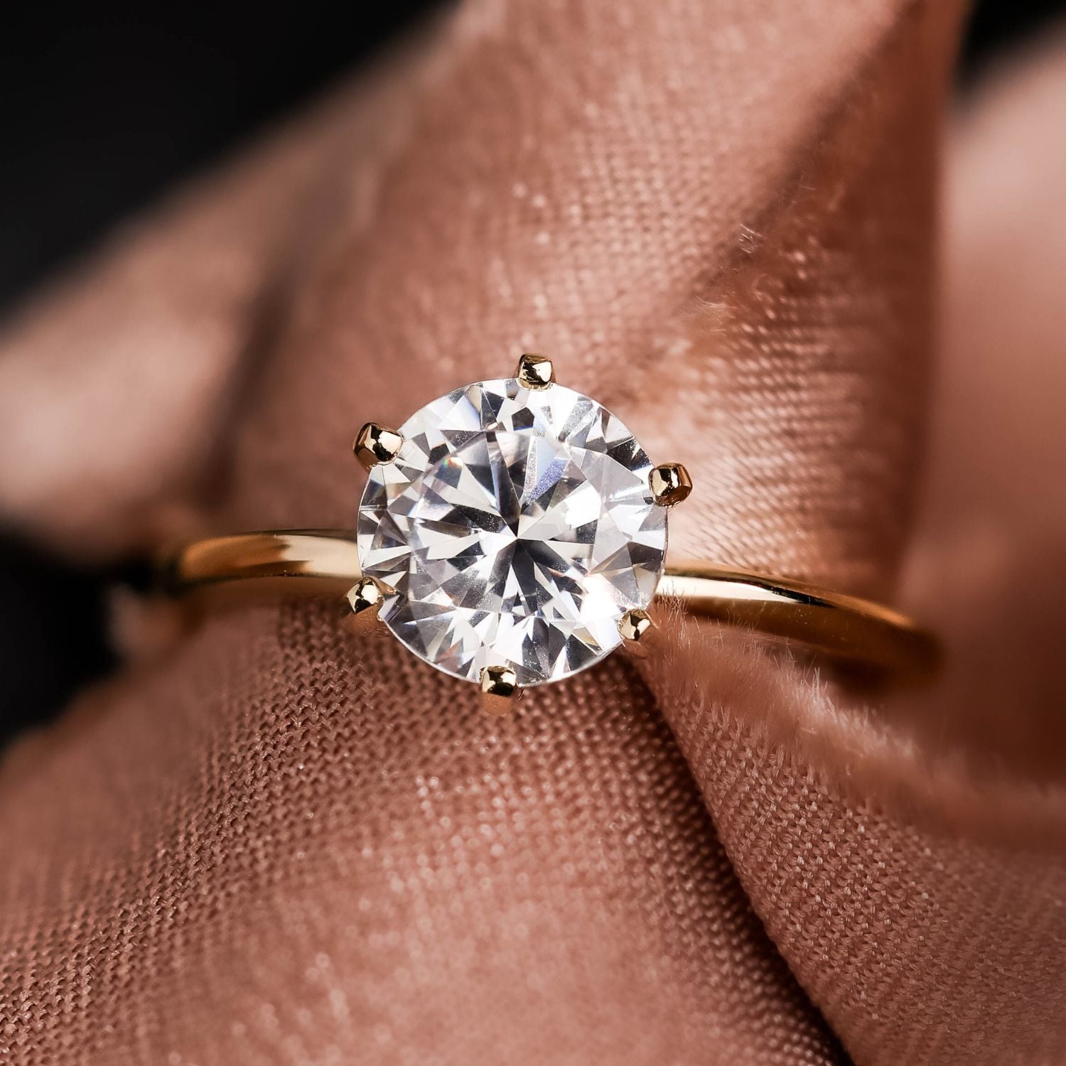 Marquise Shaped Three Stone Lab Grown Diamond Engagement Ring