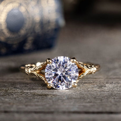 Marquise Shaped Three Stone Lab Grown Diamond Engagement Ring