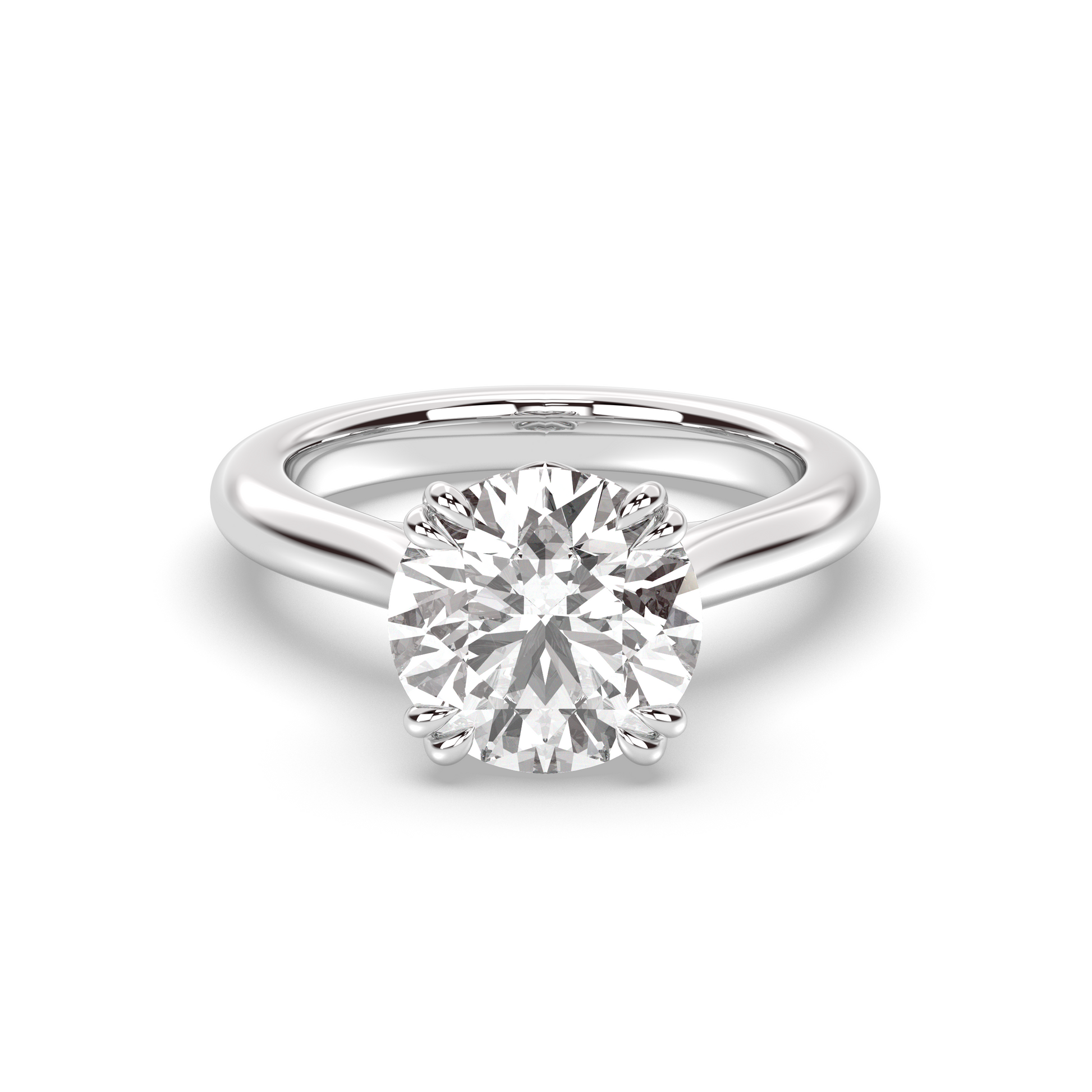 Marquise Shaped Three Stone Lab Grown Diamond Engagement Ring