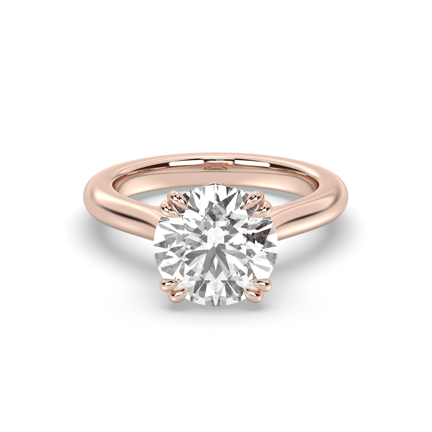 Marquise Shaped Three Stone Lab Grown Diamond Engagement Ring