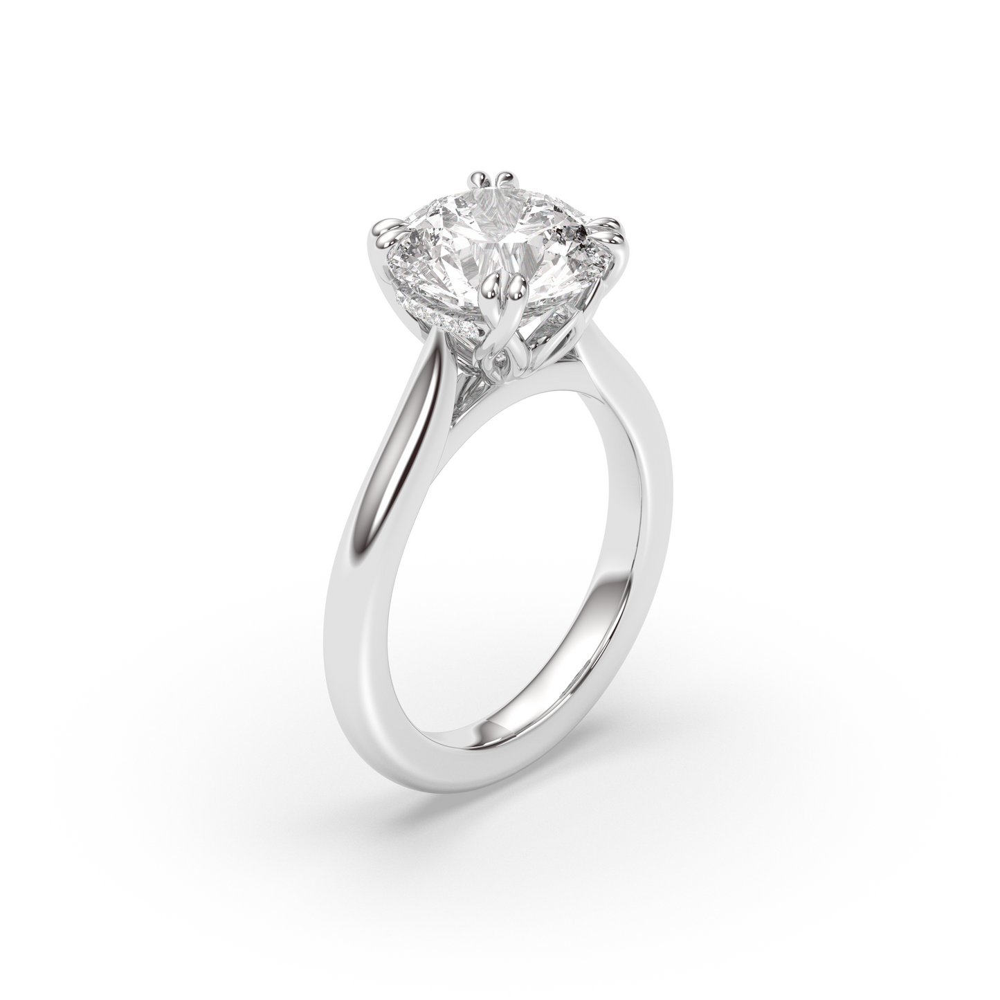 Marquise Shaped Three Stone Lab Grown Diamond Engagement Ring