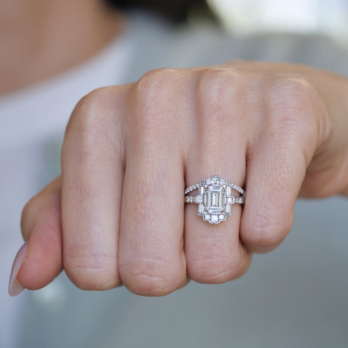 0.25 TCW Round Shaped Half Eternity Lab Grown Diamond Wedding Band