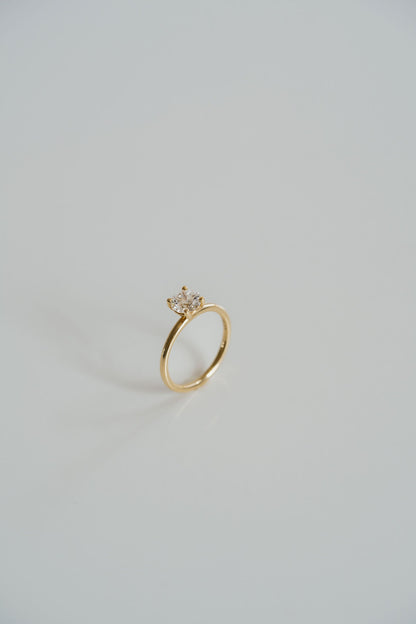 Marquise Shaped Three Stone Lab Grown Diamond Engagement Ring