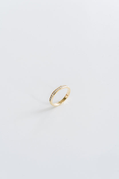 0.25 TCW Round Shaped Half Eternity Lab Grown Diamond Wedding Band