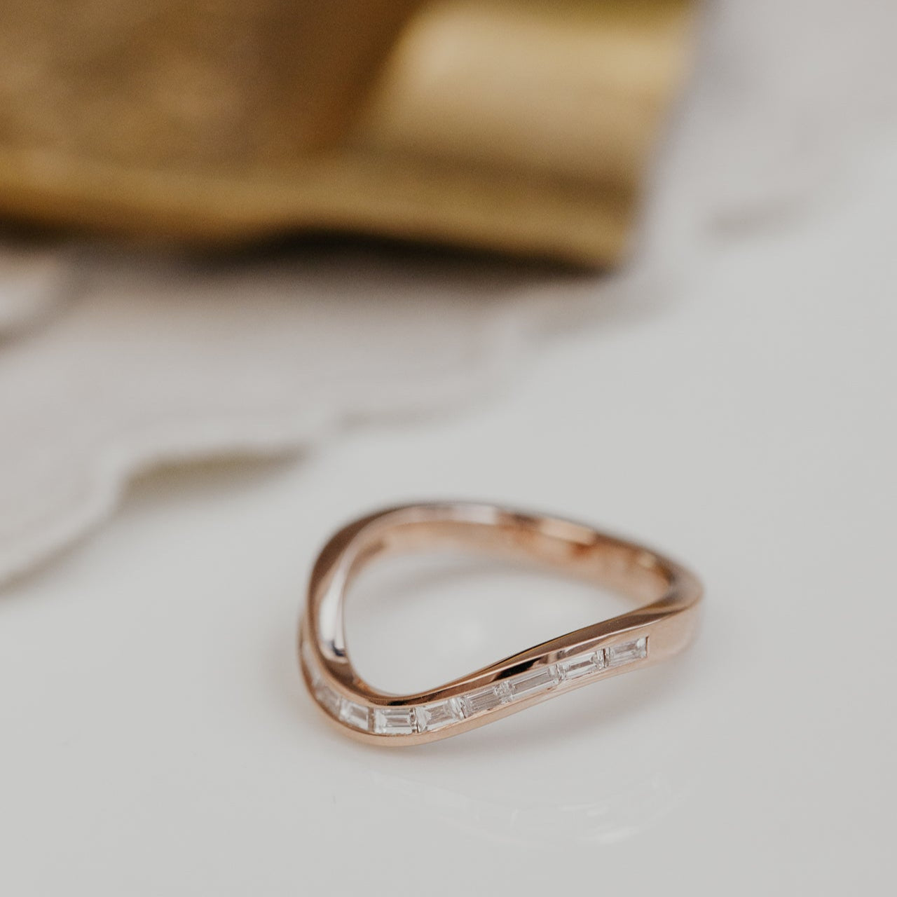 0.25 TCW Round Shaped Half Eternity Lab Grown Diamond Wedding Band