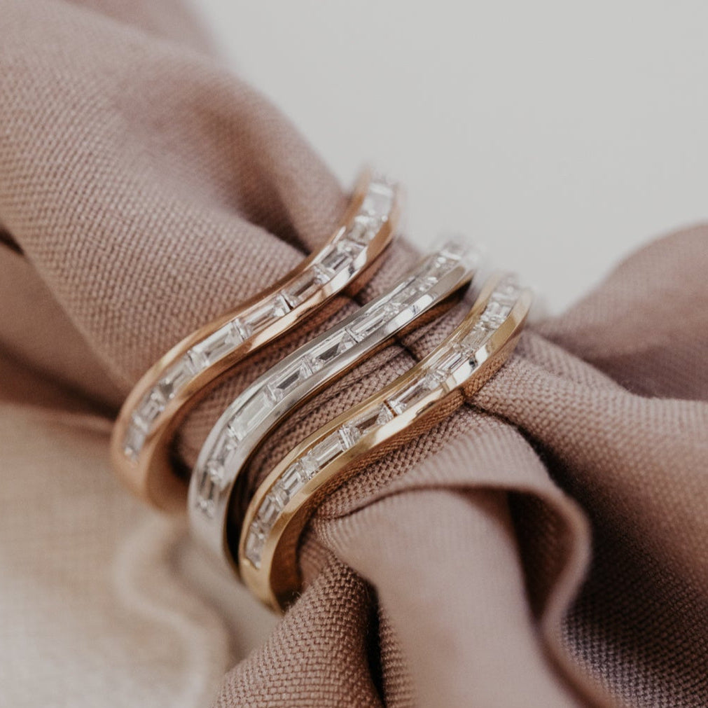 0.25 TCW Round Shaped Half Eternity Lab Grown Diamond Wedding Band