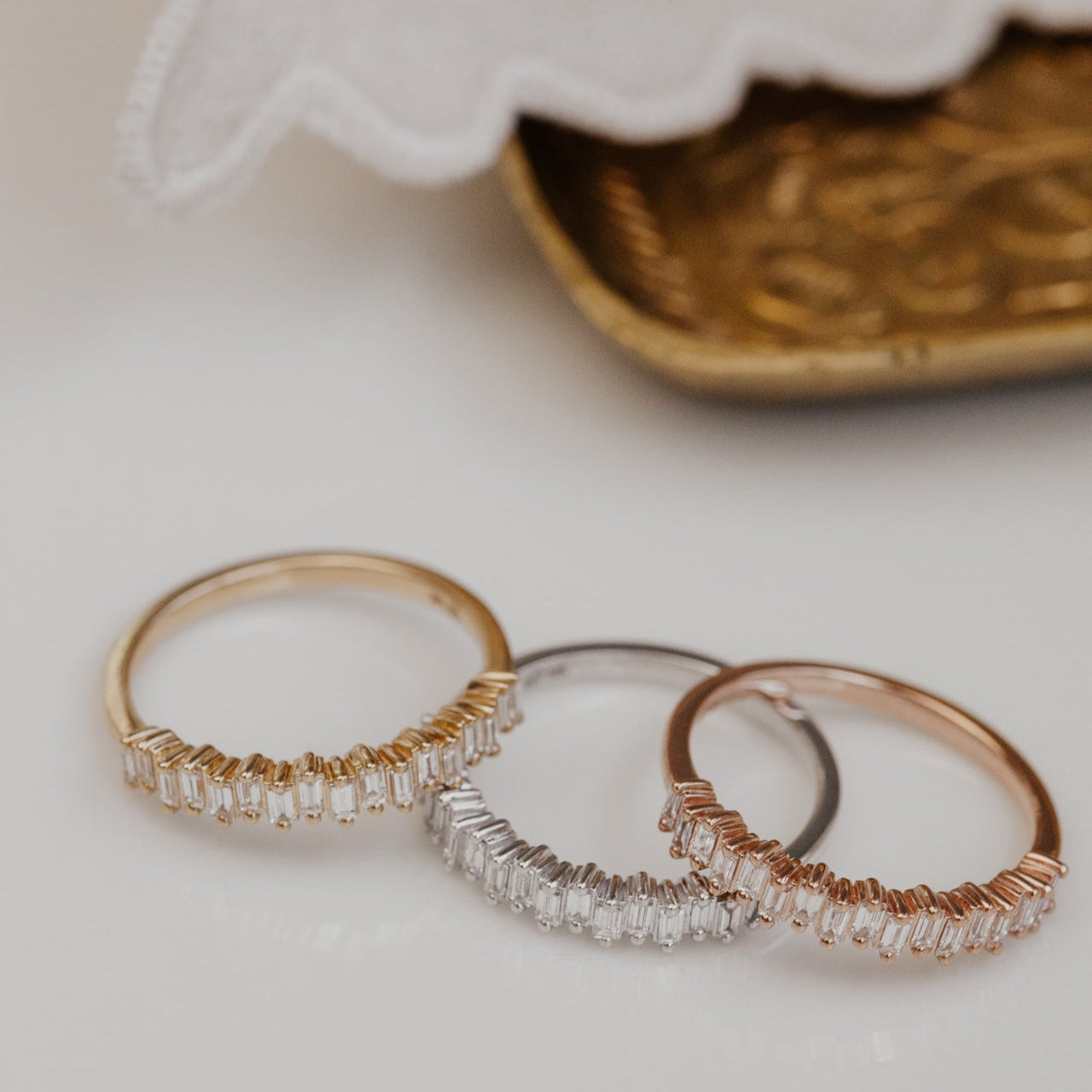 0.25 TCW Round Shaped Half Eternity Lab Grown Diamond Wedding Band