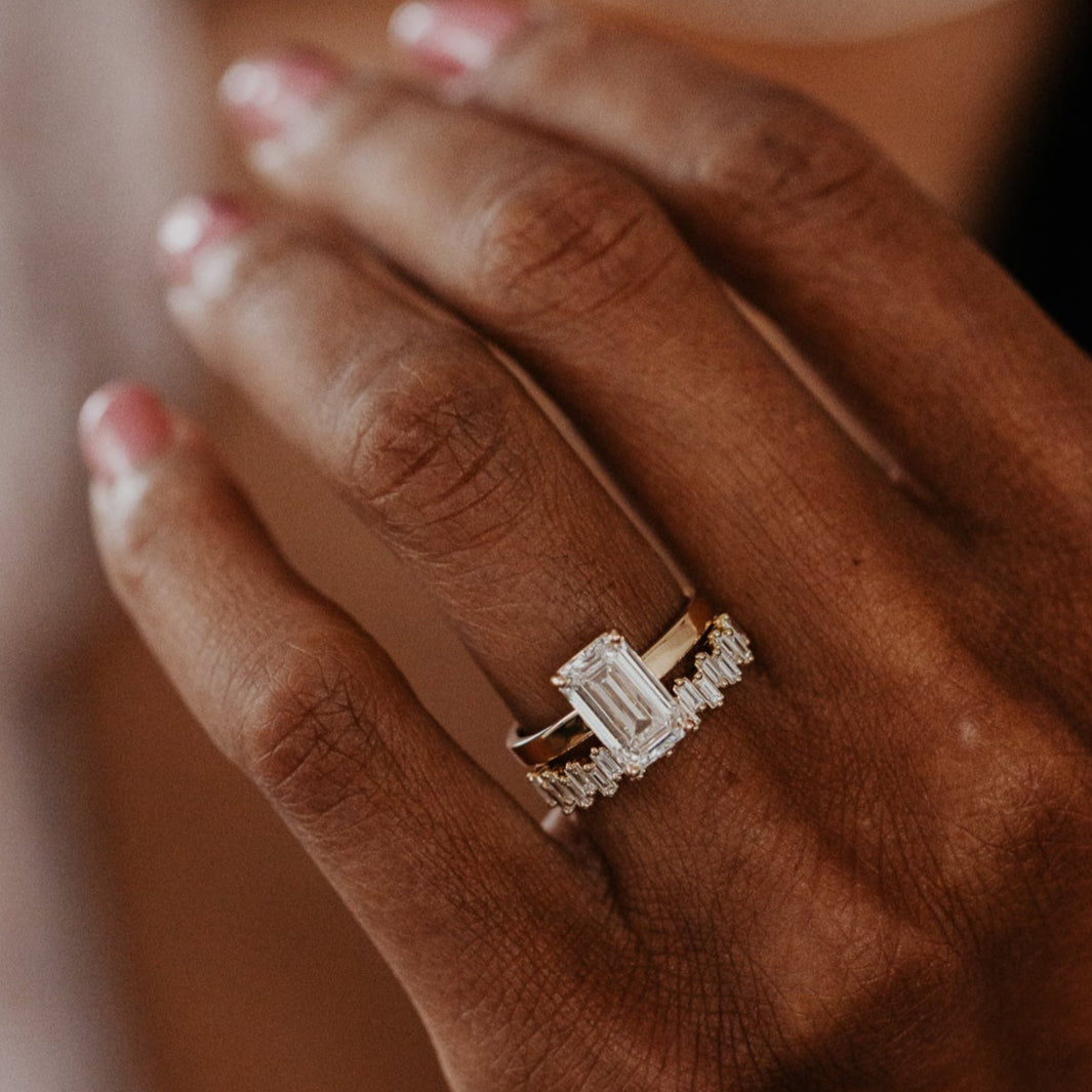 0.25 TCW Round Shaped Half Eternity Lab Grown Diamond Wedding Band