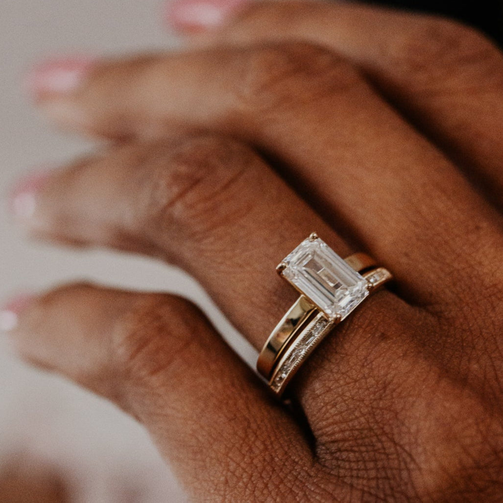 0.25 TCW Round Shaped Half Eternity Lab Grown Diamond Wedding Band