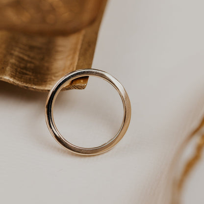 0.25 TCW Round Shaped Half Eternity Lab Grown Diamond Wedding Band