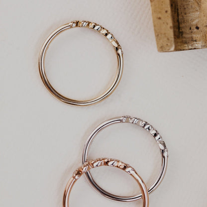 0.25 TCW Round Shaped Half Eternity Lab Grown Diamond Wedding Band