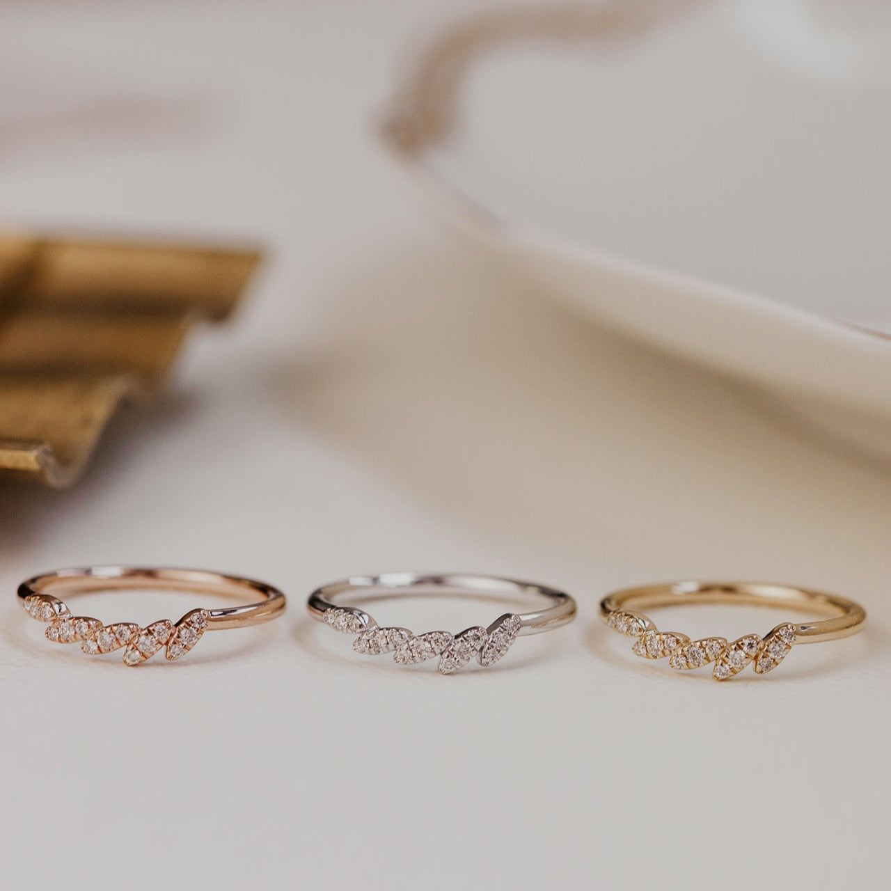 0.25 TCW Round Shaped Half Eternity Lab Grown Diamond Wedding Band