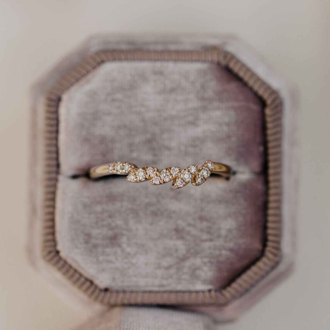 0.25 TCW Round Shaped Half Eternity Lab Grown Diamond Wedding Band