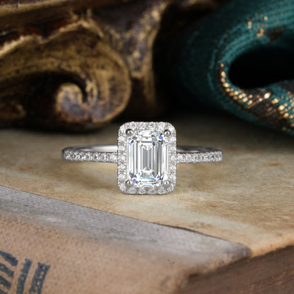 Marquise Shaped Three Stone Lab Grown Diamond Engagement Ring