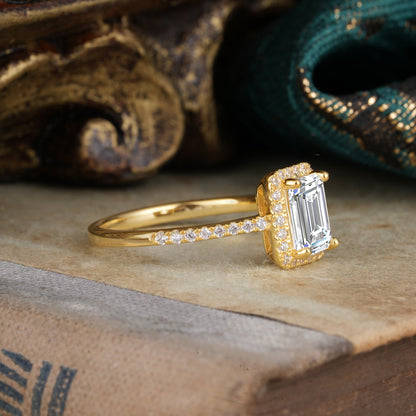 Marquise Shaped Three Stone Lab Grown Diamond Engagement Ring