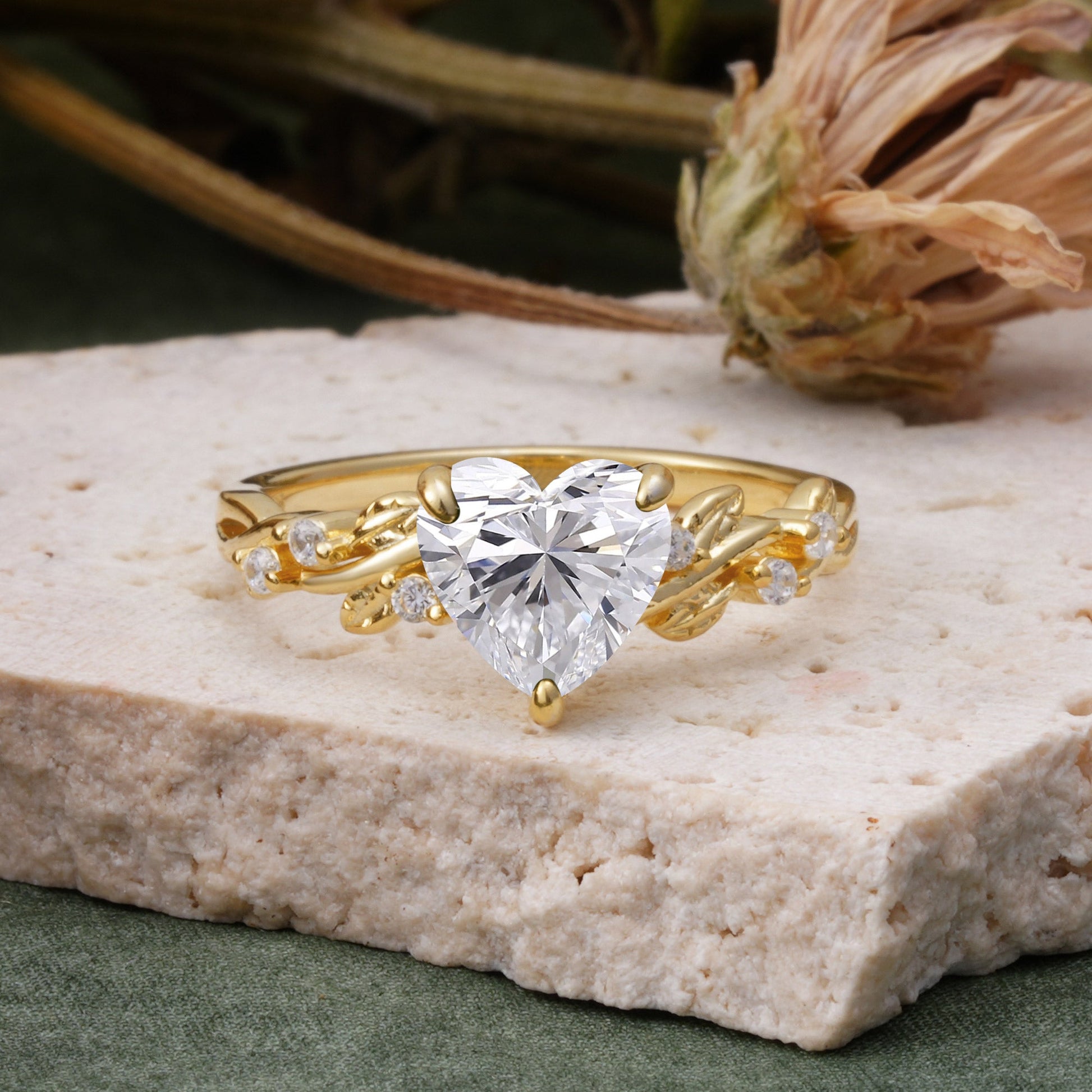 Marquise Shaped Three Stone Lab Grown Diamond Engagement Ring