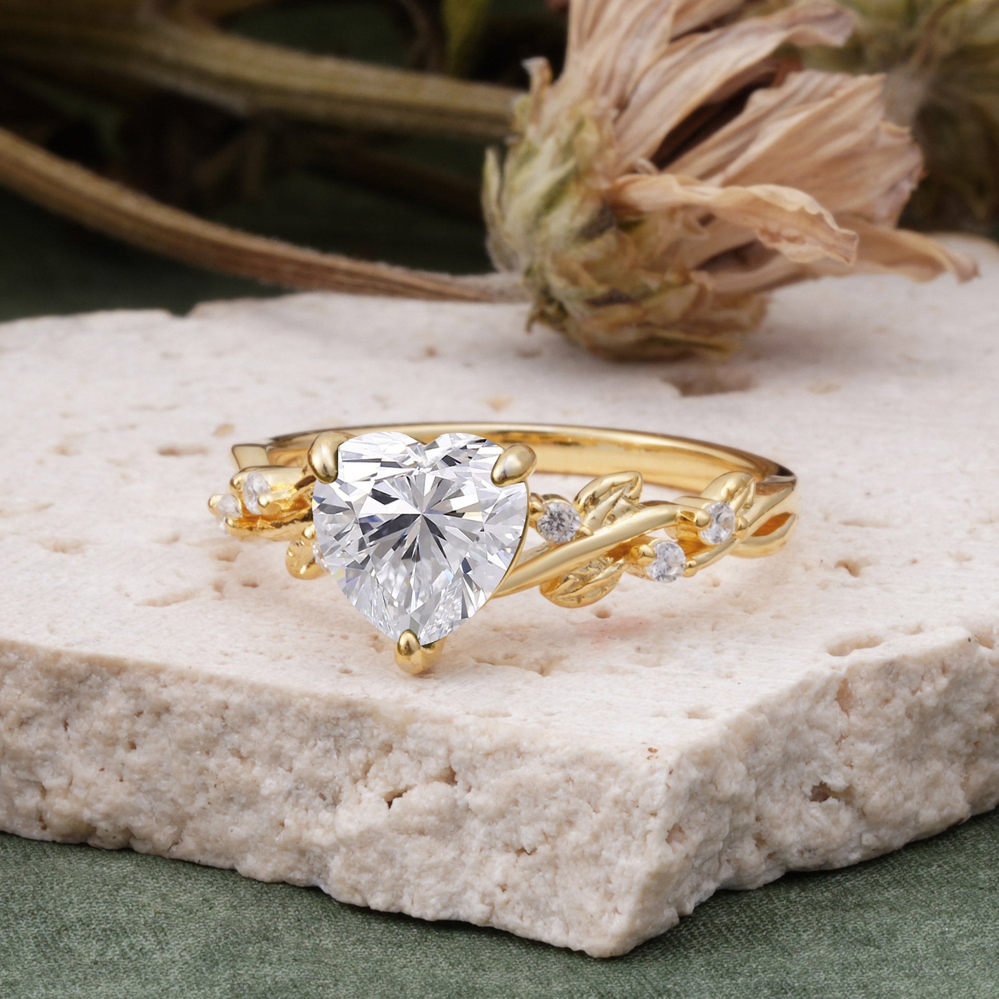 Marquise Shaped Three Stone Lab Grown Diamond Engagement Ring