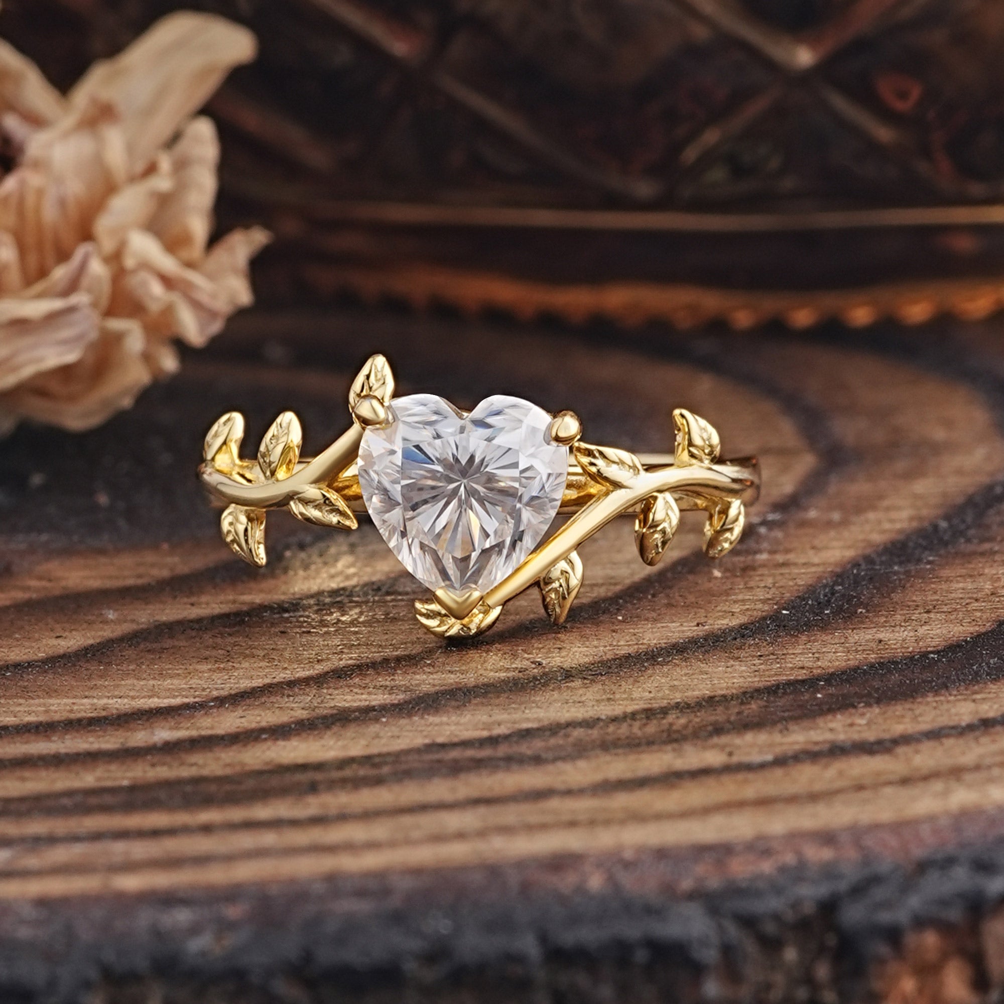 Marquise Shaped Three Stone Lab Grown Diamond Engagement Ring