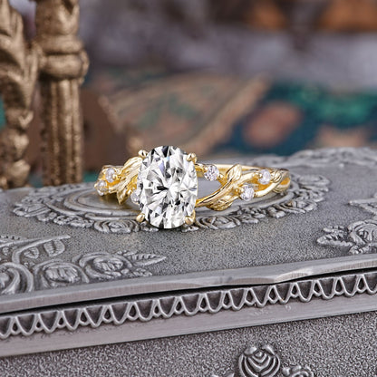 Marquise Shaped Three Stone Lab Grown Diamond Engagement Ring