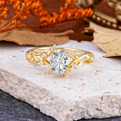 Marquise Shaped Three Stone Lab Grown Diamond Engagement Ring