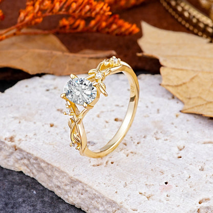 Marquise Shaped Three Stone Lab Grown Diamond Engagement Ring