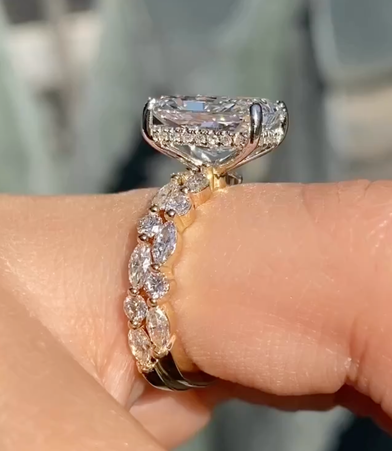 Custom Moissnaite Band For Letta
