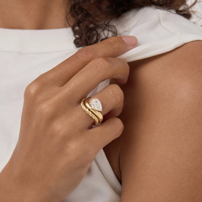 Timeless Twisted Gold Wedding Band