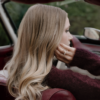 Cushion Lab Grown Diamond Half Bezel Signet Men's Gold Wedding Band