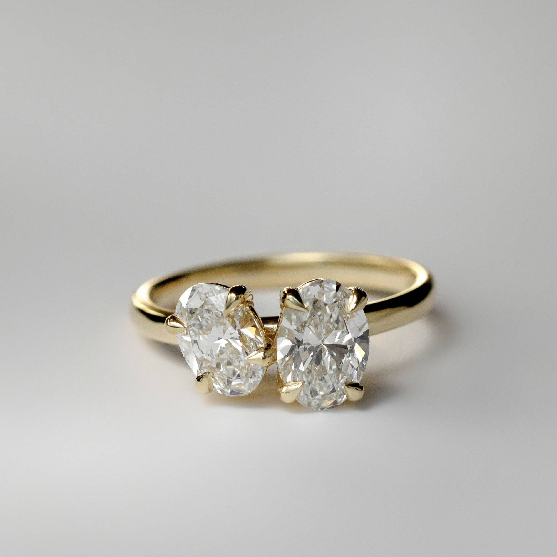 Marquise Cut Cluster Styled Lab Grown Diamond Engagement Ring