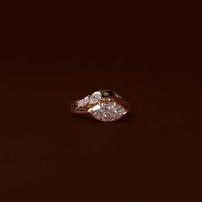 0.25 TCW Round Shaped Half Eternity Lab Grown Diamond Wedding Band