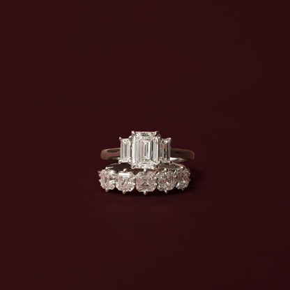 Marquise Cut Cluster Styled Lab Grown Diamond Engagement Ring