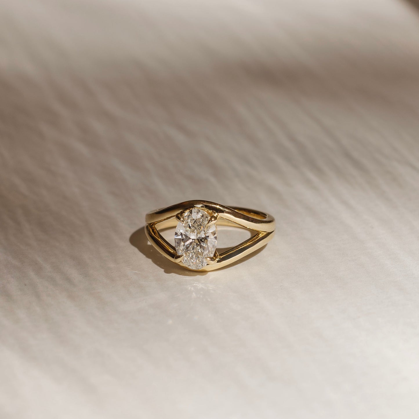 Marquise Cut Cluster Styled Lab Grown Diamond Engagement Ring