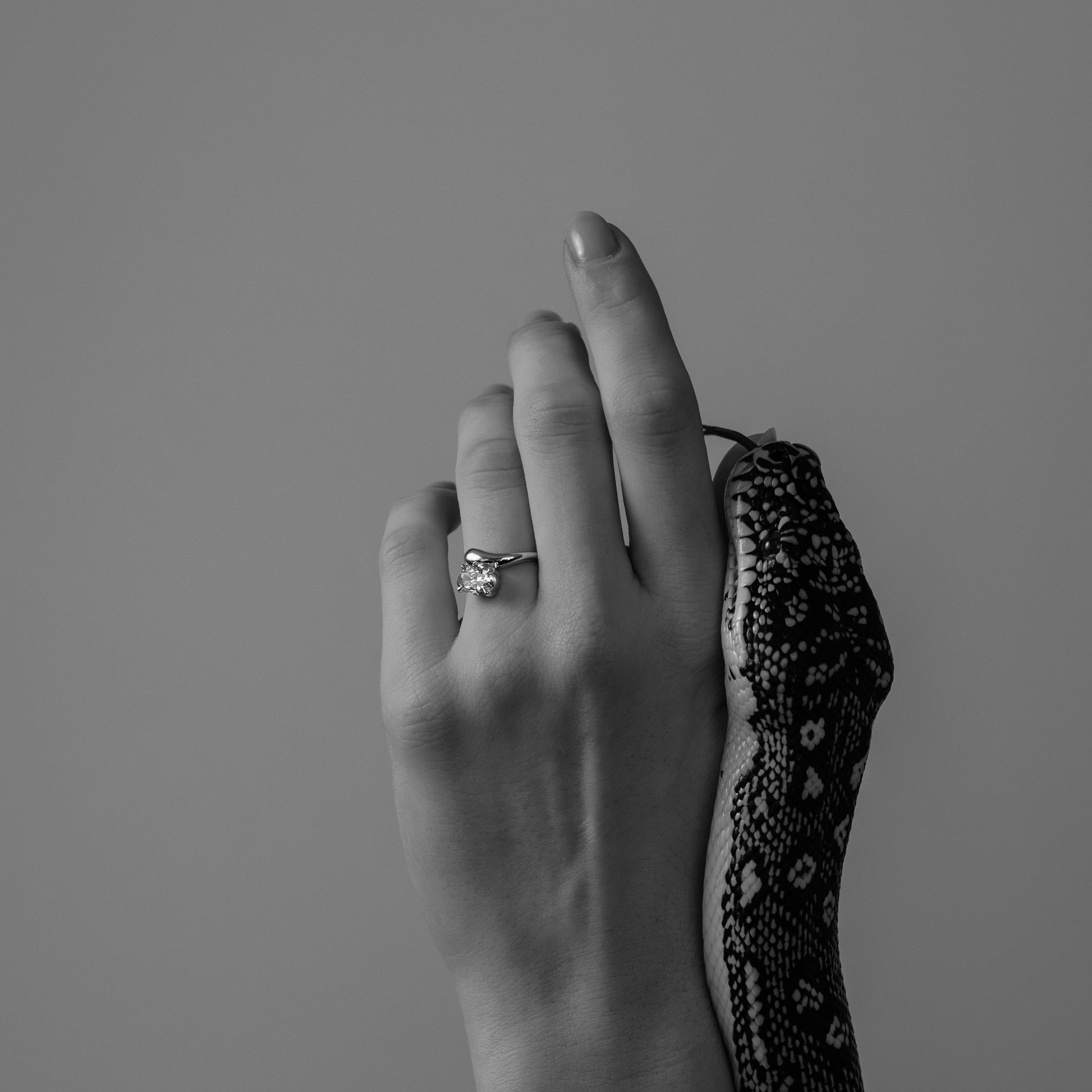 Marquise Cut Cluster Styled Lab Grown Diamond Engagement Ring