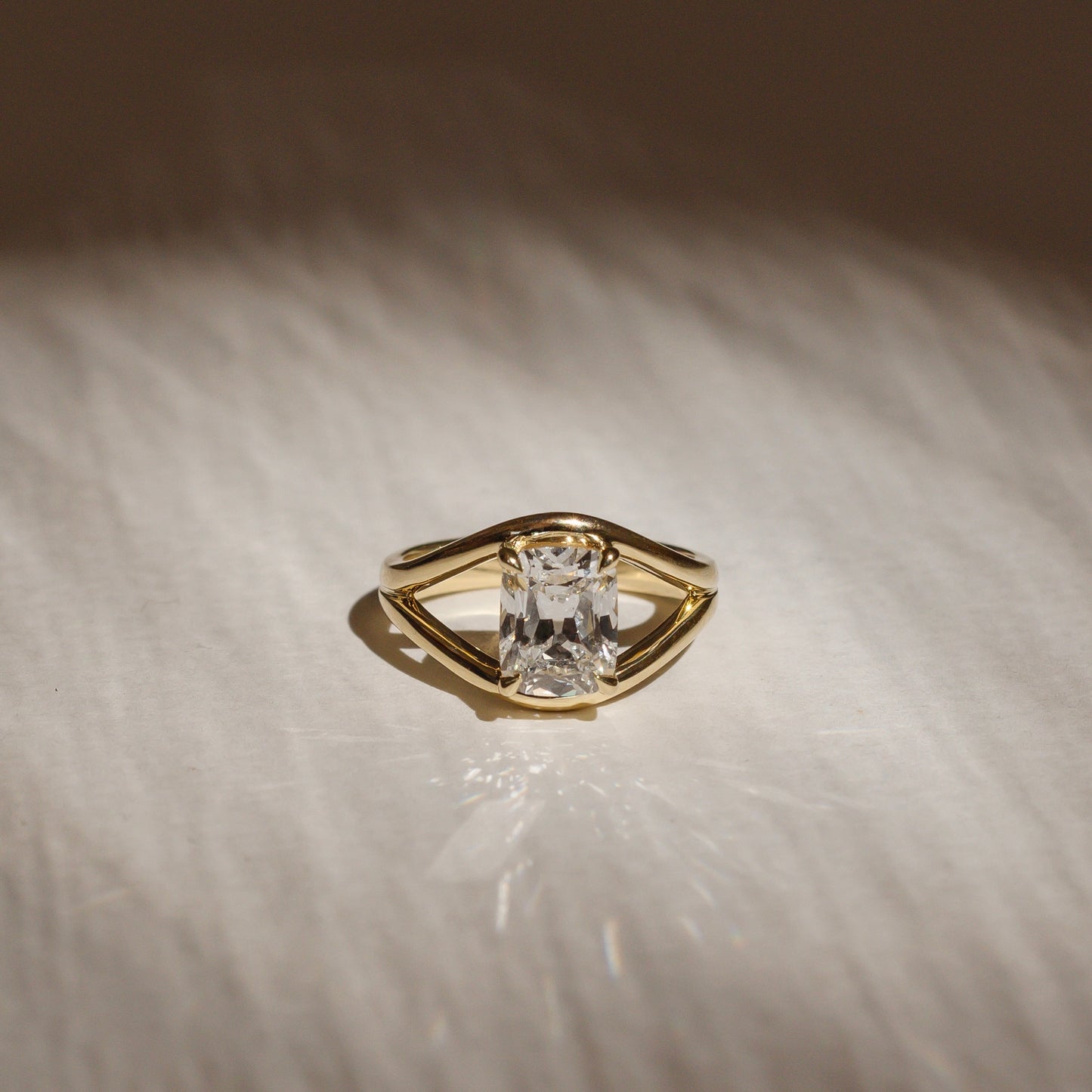 Marquise Cut Cluster Styled Lab Grown Diamond Engagement Ring