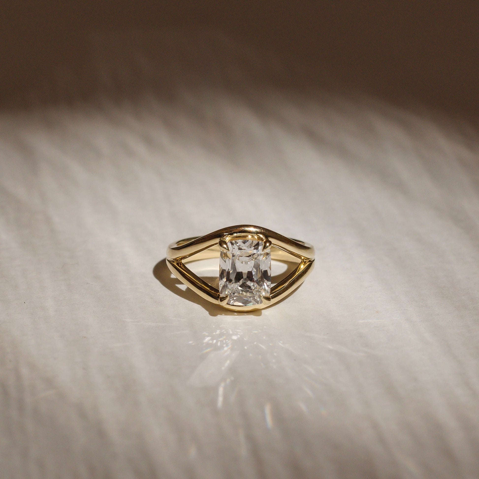 Marquise Cut Cluster Styled Lab Grown Diamond Engagement Ring