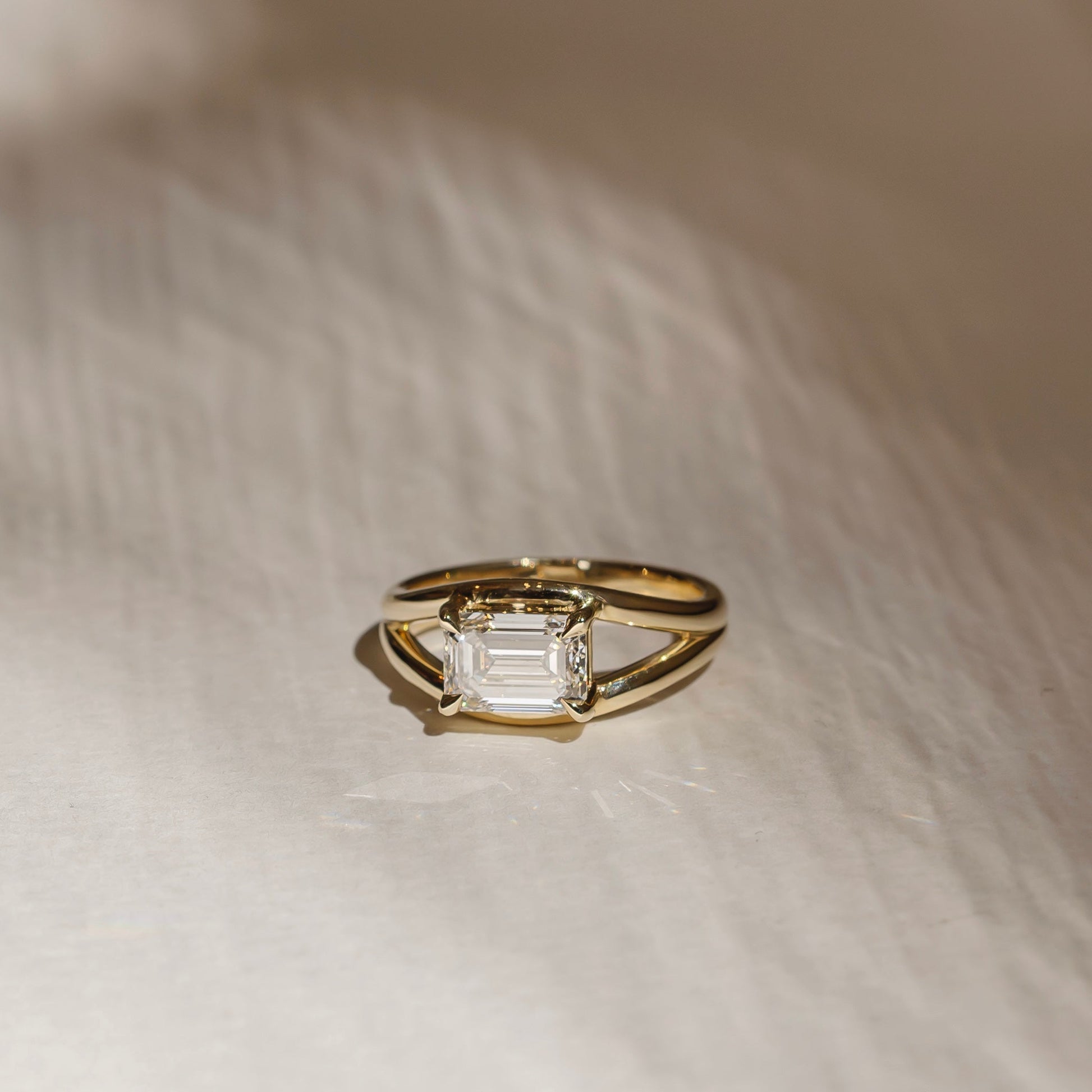 Marquise Cut Cluster Styled Lab Grown Diamond Engagement Ring