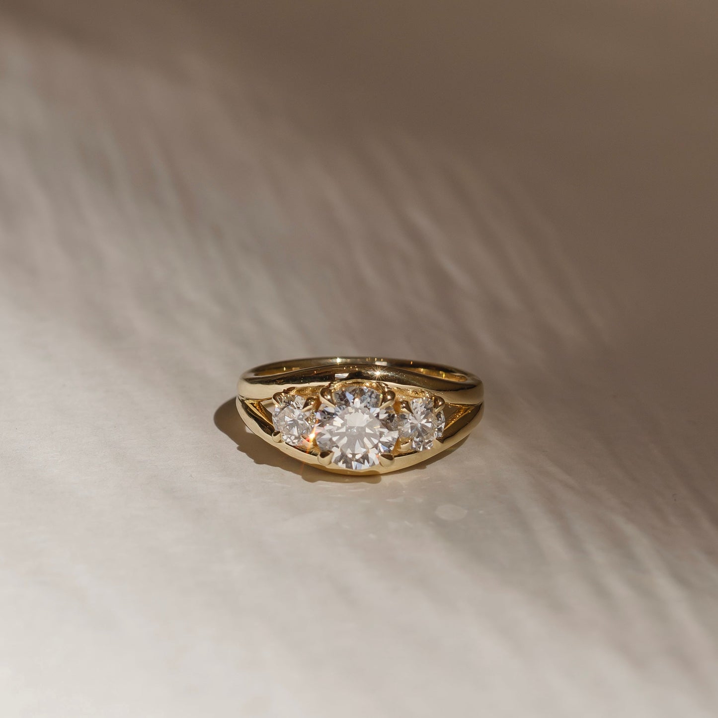 Marquise Cut Cluster Styled Lab Grown Diamond Engagement Ring