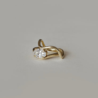 Marquise Cut Cluster Styled Lab Grown Diamond Engagement Ring